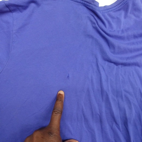 Nike Dri-Fit T-Shirt Men's Size Small Purple Short Sleeve Crew Neck Pullover - Picture 7 of 8